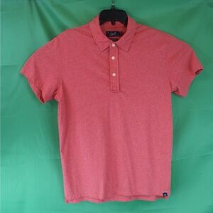 Grayers Clothiers Mens Short Sleeve Polo Shirt Heathered Coral Red Size M